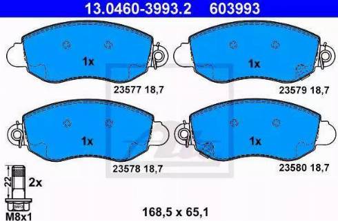 Alpha Brakes HKP-FR-041 - Bremžu uzliku kompl., Disku bremzes www.autospares.lv