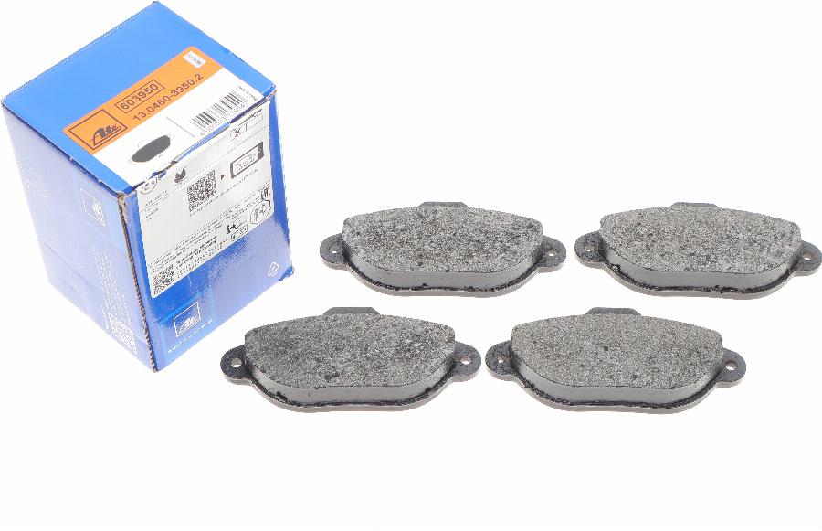 ATE 13.0460-3950.2 - Brake Pad Set, disc brake www.autospares.lv