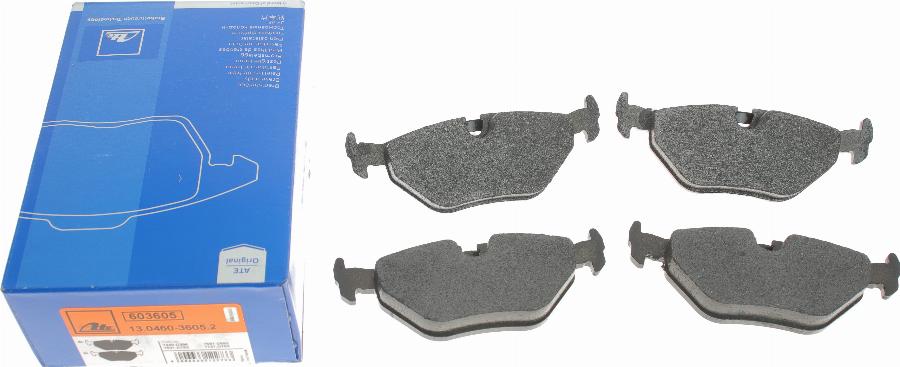 ATE 13.0460-3605.2 - Brake Pad Set, disc brake www.autospares.lv