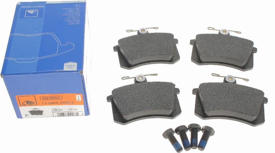 ATE 13.0460-3602.2 - Brake Pad Set, disc brake www.autospares.lv