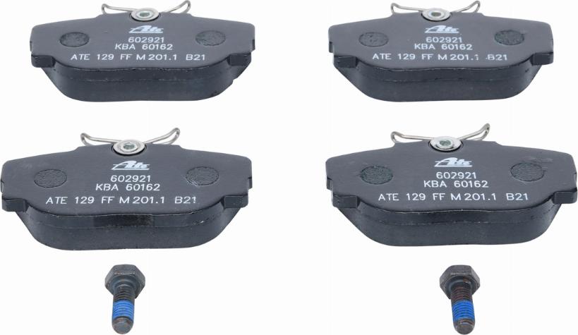 ATE 13.0460-2921.2 - Brake Pad Set, disc brake www.autospares.lv