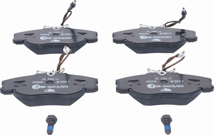 ATE 13.0460-2978.2 - Brake Pad Set, disc brake www.autospares.lv