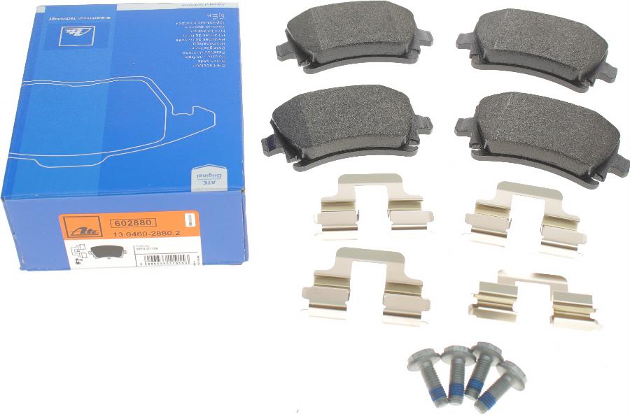 ATE 13.0460-2880.2 - Brake Pad Set, disc brake www.autospares.lv