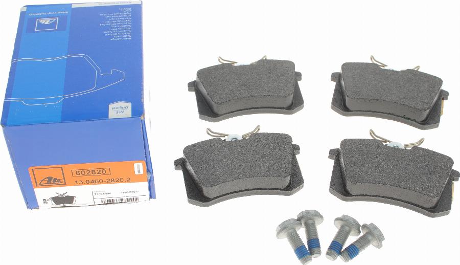 ATE 13.0460-2820.2 - Brake Pad Set, disc brake www.autospares.lv