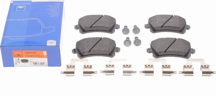 ATE 13.0460-2749.2 - Brake Pad Set, disc brake www.autospares.lv