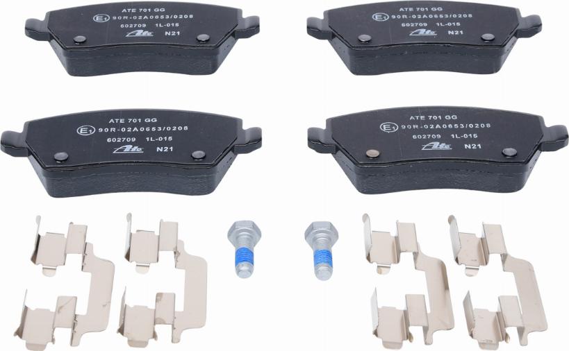 ATE 13.0460-2709.2 - Brake Pad Set, disc brake www.autospares.lv