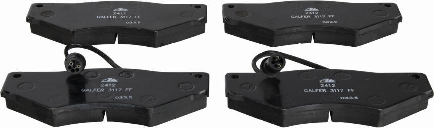 ATE 13.0460-7906.2 - Brake Pad Set, disc brake www.autospares.lv