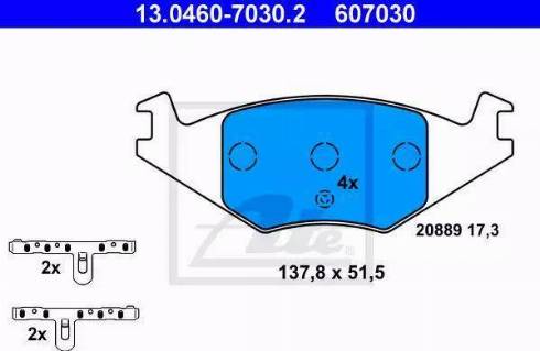 Alpha Brakes HKP-SE-006 - Bremžu uzliku kompl., Disku bremzes www.autospares.lv