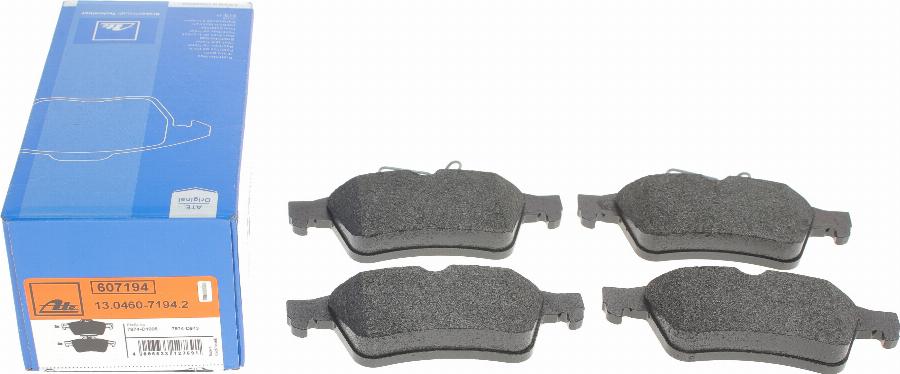 ATE 13.0460-7194.2 - Brake Pad Set, disc brake www.autospares.lv