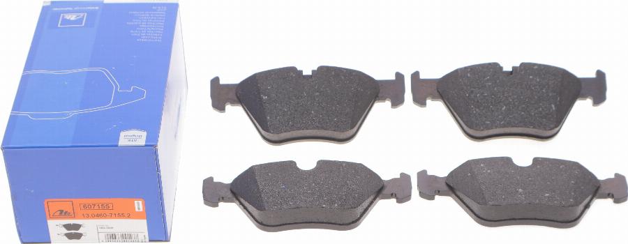 ATE 13.0460-7155.2 - Brake Pad Set, disc brake www.autospares.lv