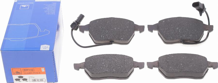 ATE 13.0460-7110.2 - Brake Pad Set, disc brake www.autospares.lv