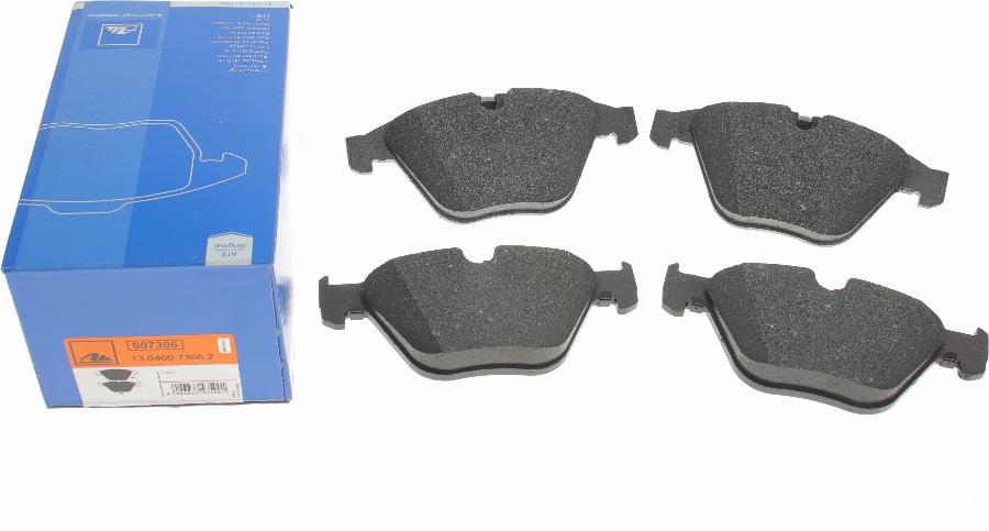 ATE 13.0460-7306.2 - Brake Pad Set, disc brake www.autospares.lv