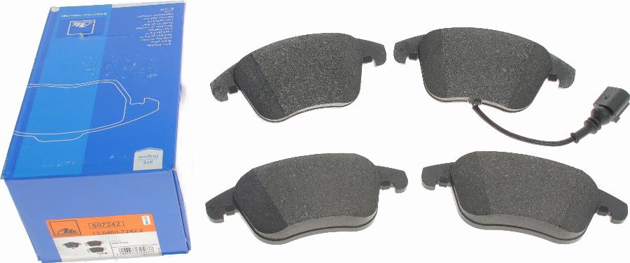 ATE 13.0460-7242.2 - Brake Pad Set, disc brake www.autospares.lv