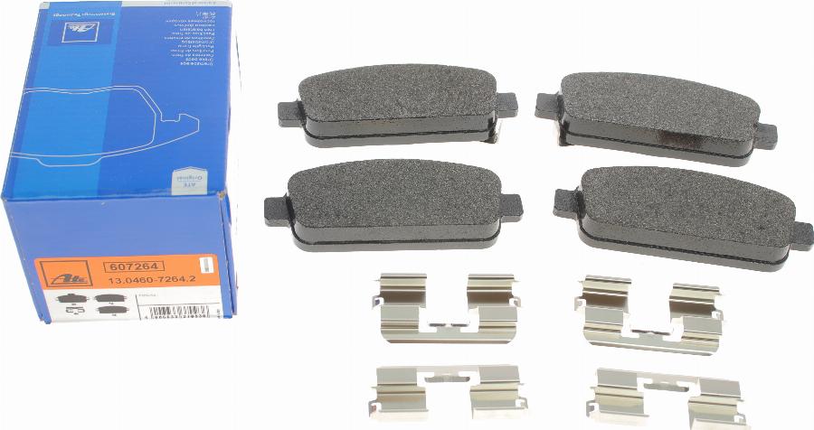 ATE 13.0460-7264.2 - Brake Pad Set, disc brake www.autospares.lv