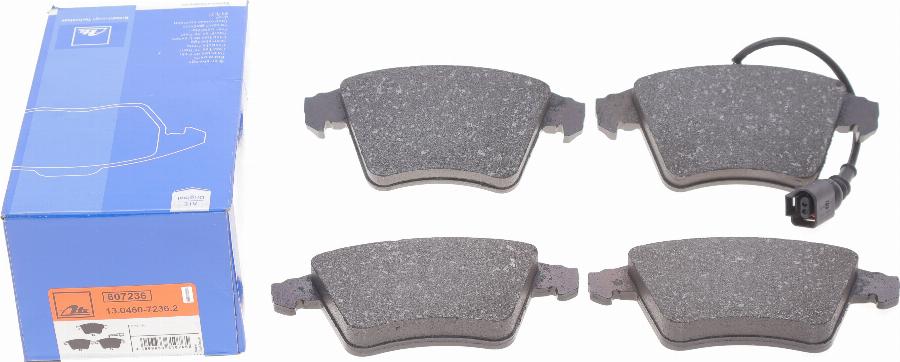 ATE 13.0460-7236.2 - Brake Pad Set, disc brake www.autospares.lv