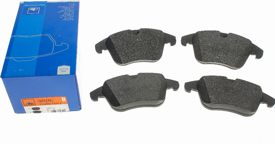 ATE 13.0460-7228.2 - Brake Pad Set, disc brake www.autospares.lv