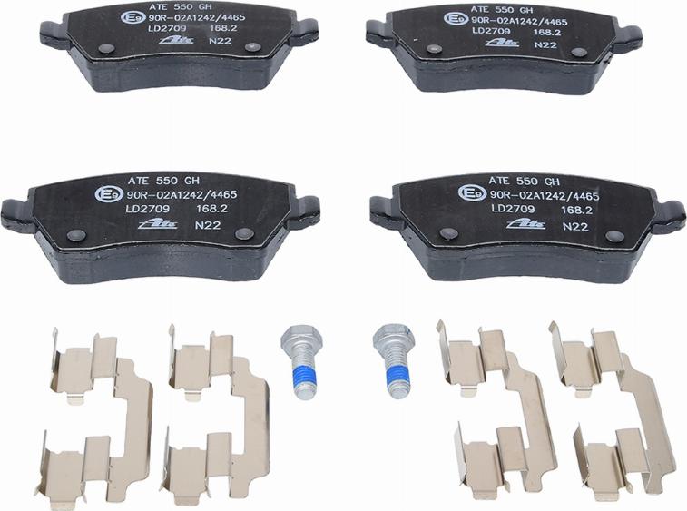 ATE 13.0470-2709.2 - Brake Pad Set, disc brake www.autospares.lv