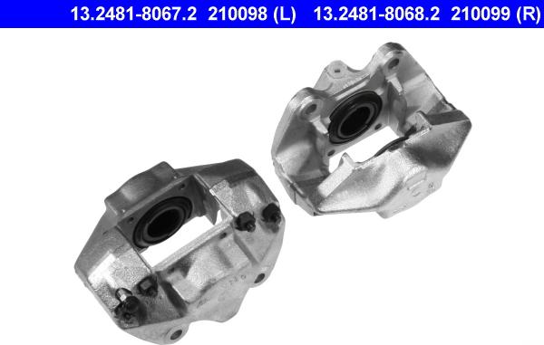 ATE 13.2481-8068.2 - Тормозной суппорт www.autospares.lv