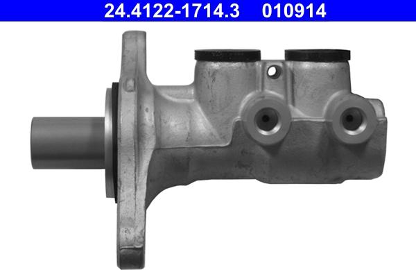 ATE 24.4122-1714.3 - Galvenais bremžu cilindrs www.autospares.lv