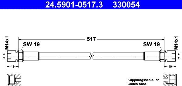 ATE 24.5901-0517.3 - Sajūga šļūtene www.autospares.lv