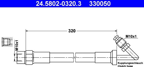 ATE 24.5802-0320.3 - Sajūga šļūtene www.autospares.lv