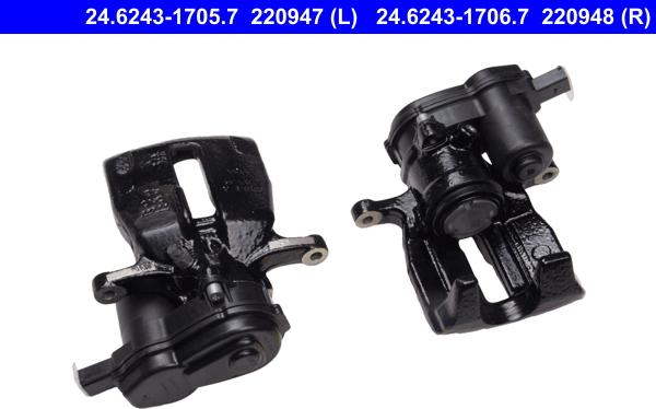 ATE 24.6243-1706.7 - Brake Caliper www.autospares.lv