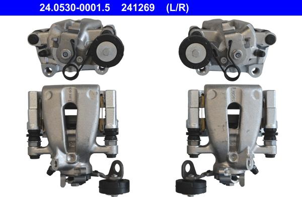 ATE 24.0530-0001.5 - Комплект корпуса скобы тормоза www.autospares.lv