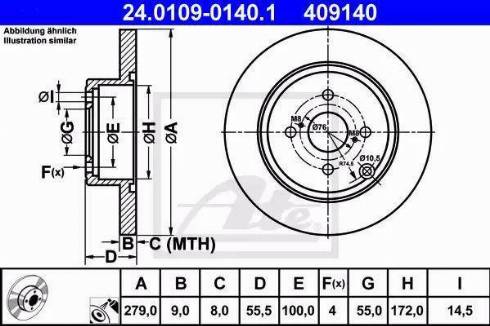 Alpha Brakes HTT-TY-044 - Bremžu diski autospares.lv