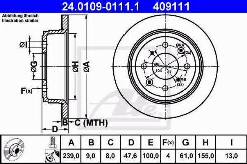 Alpha Brakes HTT-HD-014 - Bremžu diski www.autospares.lv