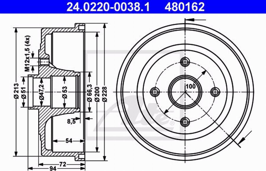 ATE 24.0101-3803.2 - Accessory Kit, brake caliper www.autospares.lv