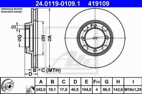 Alpha Brakes HTP-HY-500 - Bremžu diski www.autospares.lv