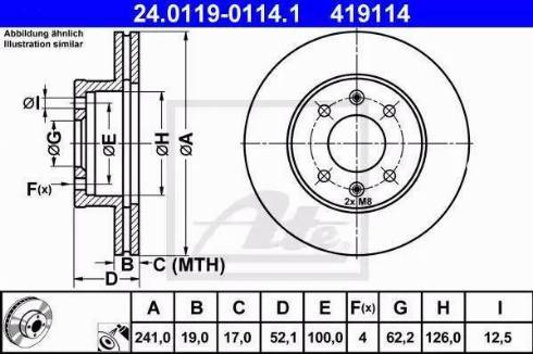 Alpha Brakes HTP-HY-508 - Bremžu diski autospares.lv