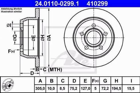 Alpha Brakes HTT-CH-001 - Bremžu diski www.autospares.lv