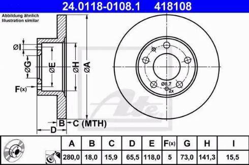 Alpha Brakes HTP-PE-016 - Bremžu diski autospares.lv