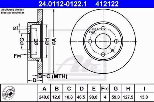 Alpha Brakes HTP-FT-012 - Bremžu diski autospares.lv