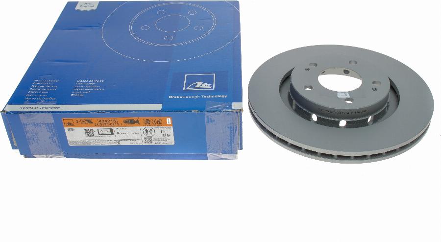 ATE 24.0124-0215.1 - Brake Disc www.autospares.lv