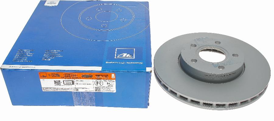 ATE 24.0125-0199.1 - Brake Disc www.autospares.lv