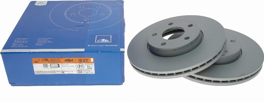 ATE 24.0125-0117.1 - Brake Disc www.autospares.lv