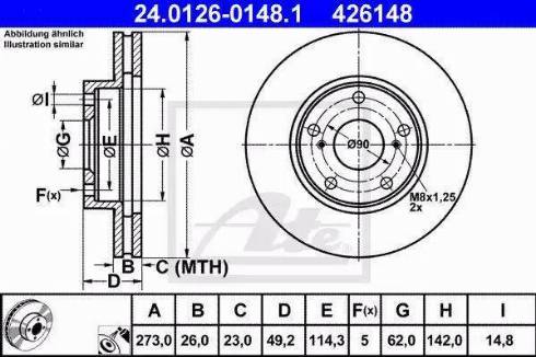 Alpha Brakes HTP-TY-158 - Bremžu diski autospares.lv