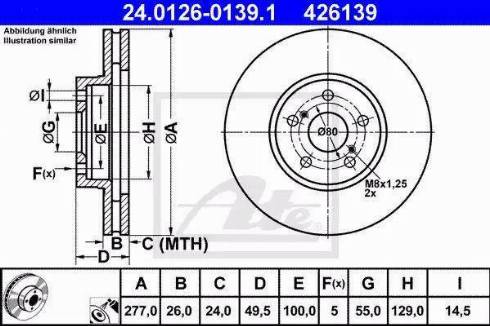 Alpha Brakes HTP-TY-138 - Тормозной диск www.autospares.lv