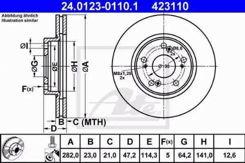 Alpha Brakes HTP-HD-048 - Bremžu diski www.autospares.lv