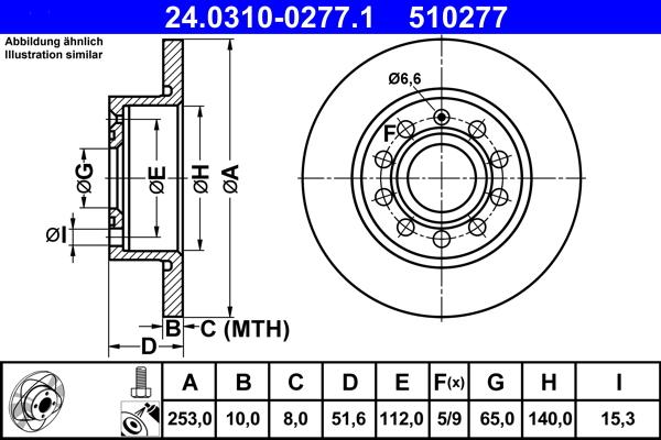 ATE 24.0310-0277.1 - Тормозной диск www.autospares.lv