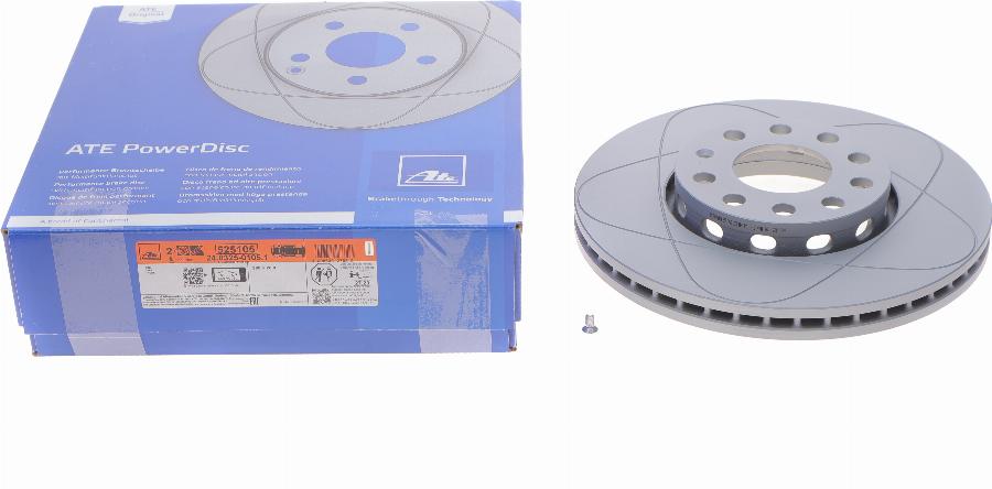 ATE 24.0325-0105.1 - Brake Disc www.autospares.lv