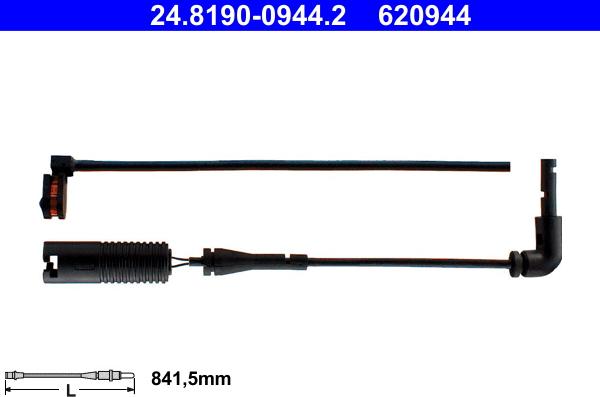 ATE 24.8190-0944.2 - Indikators, Bremžu uzliku nodilums www.autospares.lv