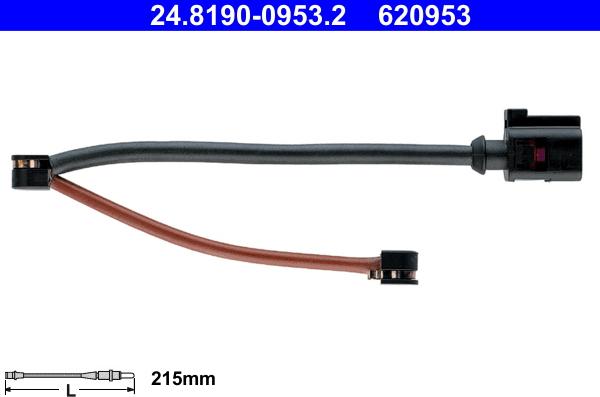 ATE 24.8190-0953.2 - Indikators, Bremžu uzliku nodilums www.autospares.lv