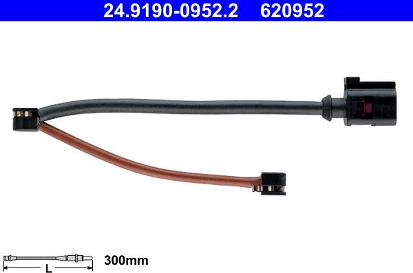 ATE 24.8190-0952.2 - Indikators, Bremžu uzliku nodilums www.autospares.lv