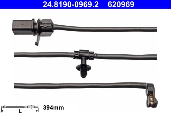 ATE 24819009692 - Indikators, Bremžu uzliku nodilums www.autospares.lv