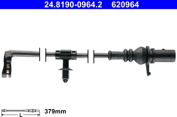 ATE 24.8190-0964.2 - Indikators, Bremžu uzliku nodilums www.autospares.lv