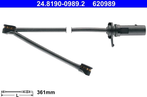 ATE 24.8190-0989.2 - Indikators, Bremžu uzliku nodilums www.autospares.lv