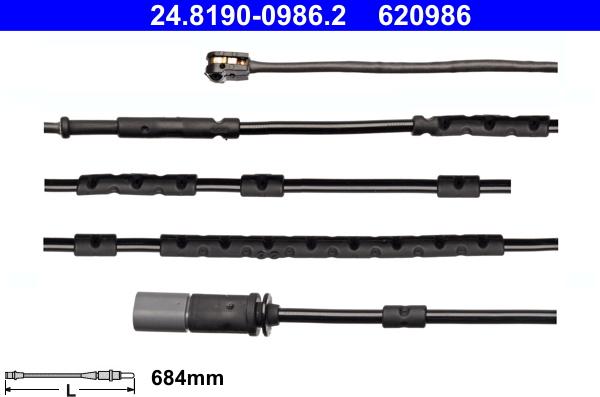 ATE 24.8190-0986.2 - Indikators, Bremžu uzliku nodilums www.autospares.lv